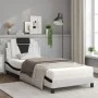 Bed with black and white synthetic leather mattress 90x200 cm by , Beds and slatted bases - Ref: Foro24-3208774, Price: 290,4...