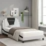 Bett mit schwarz-weißer Kunstledermatratze 100x200 cm von , Betten und Lattenroste - Ref: Foro24-3208781, Preis: 322,15 €, Ra...