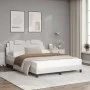 Bett mit weißer Kunstledermatratze 120x200 cm von , Betten und Lattenroste - Ref: Foro24-3208783, Preis: 371,66 €, Rabatt: %