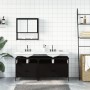 Juego de muebles de baño 3 pzas madera contrachapada negro de , Muebles de baño - Ref: Foro24-3214665, Precio: 168,12 €, Desc...