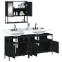 Juego de muebles de baño 3 pzas madera contrachapada negro de , Muebles de baño - Ref: Foro24-3214665, Precio: 168,12 €, Desc...