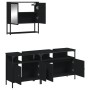 Juego de muebles de baño 3 pzas madera contrachapada negro de , Muebles de baño - Ref: Foro24-3214665, Precio: 168,12 €, Desc...