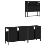 Juego de muebles de baño 3 pzas madera contrachapada negro de , Muebles de baño - Ref: Foro24-3214665, Precio: 168,12 €, Desc...