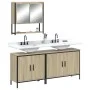 Set de muebles de baño 3 pzas madera contrachapada roble Sonoma de , Muebles de baño - Ref: Foro24-3214671, Precio: 163,05 €,...