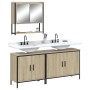 Sonoma oak plywood 3-piece bathroom furniture set by , Bathroom furniture - Ref: Foro24-3214671, Price: 173,88 €, Discount: %