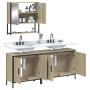 Sonoma oak plywood 3-piece bathroom furniture set by , Bathroom furniture - Ref: Foro24-3214671, Price: 173,88 €, Discount: %