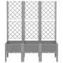 Planter with trellis PP light gray 120x40x142 cm by , Pots and planters - Ref: Foro24-367927, Price: 94,73 €, Discount: %