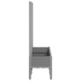 Planter with trellis PP light gray 120x40x142 cm by , Pots and planters - Ref: Foro24-367927, Price: 96,51 €, Discount: %