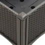 Planter with brown PP trellis 80x40x142 cm by , Pots and planters - Ref: Foro24-367925, Price: 80,42 €, Discount: %