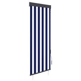 Blau-weißes Außenrollo 60x250 cm von vidaXL, Jalousien und Jalousien - Ref: Foro24-145943, Preis: 38,68 €, Rabatt: %