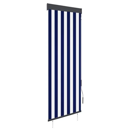 Blau-weißes Außenrollo 60x250 cm von vidaXL, Jalousien und Jalousien - Ref: Foro24-145943, Preis: 38,68 €, Rabatt: %