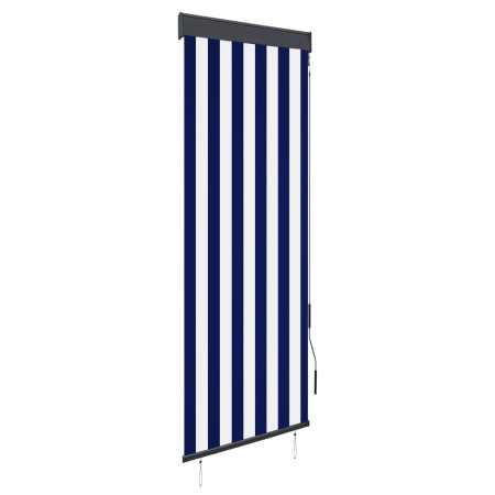 Blau-weißes Außenrollo 60x250 cm von vidaXL, Jalousien und Jalousien - Ref: Foro24-145943, Preis: 38,68 €, Rabatt: %