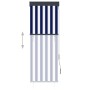 Blau-weißes Außenrollo 60x250 cm von vidaXL, Jalousien und Jalousien - Ref: Foro24-145943, Preis: 38,68 €, Rabatt: %