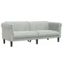 Sofá de 3 plazas terciopelo gris claro de , Sofás - Ref: Foro24-372585, Precio: 222,57 €, Descuento: %