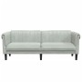 3-Sitzer-Sofa aus hellgrauem Samt von , Sofas - Ref: Foro24-372585, Preis: 224,62 €, Rabatt: %