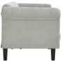 Sofá de 3 plazas terciopelo gris claro de , Sofás - Ref: Foro24-372585, Precio: 222,57 €, Descuento: %