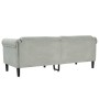 3-Sitzer-Sofa aus hellgrauem Samt von , Sofas - Ref: Foro24-372585, Preis: 224,62 €, Rabatt: %