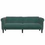 Dark green velvet 3-seater sofa by , Sofas - Ref: Foro24-372587, Price: 269,25 €, Discount: %