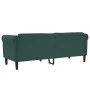 Sofá de 3 plazas terciopelo verde oscuro de , Sofás - Ref: Foro24-372587, Precio: 264,95 €, Descuento: %