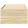 Lounger with Sonoma oak engineered wood drawers 100x200 cm by , Beds and slatted bases - Ref: Foro24-3280239, Price: 200,33 €...