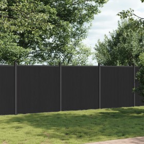 Gray WPC fence panel 526x186 cm by , fence panels - Ref: Foro24-3282791, Price: 1,00 €, Discount: %