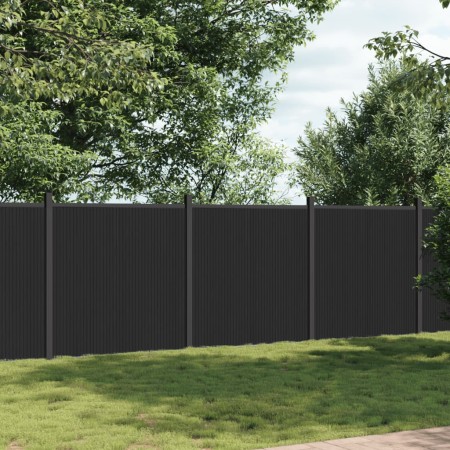 Gray WPC fence panel 526x186 cm by , fence panels - Ref: Foro24-3282791, Price: 1,00 €, Discount: %