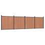 Brown WPC fence panel 699x186 cm by , fence panels - Ref: Foro24-3282801, Price: 1,00 €, Discount: %