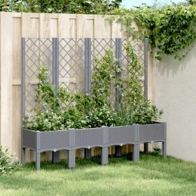 Pflanzgefäß mit grauem PP-Gitter 160x40x142 cm von , Töpfe und Pflanzgefäße - Ref: Foro24-367931, Preis: 123,14 €, Rabatt: %