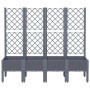 Pflanzgefäß mit grauem PP-Gitter 160x40x142 cm von , Töpfe und Pflanzgefäße - Ref: Foro24-367931, Preis: 134,16 €, Rabatt: %