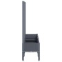 Planter with gray PP trellis 160x40x142 cm by , Pots and planters - Ref: Foro24-367931, Price: 133,87 €, Discount: %