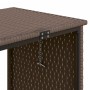 L-shaped garden sofa with table and brown PE rattan cushions by , Outdoor sofas - Ref: Foro24-362346, Price: 230,19 €, Discou...