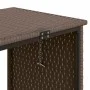 Sofá de jardín en forma de L con mesa y cojines ratán PE marrón de , Sofás de exterior - Ref: Foro24-362346, Precio: 226,62 €...
