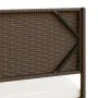 L-shaped garden sofa with table and brown PE rattan cushions by , Outdoor sofas - Ref: Foro24-362346, Price: 226,62 €, Discou...