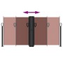Brown retractable side awning 120x600 cm by , Umbrellas - Ref: Foro24-4004599, Price: 122,96 €, Discount: %