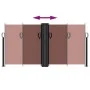 Brown retractable side awning 120x600 cm by , Umbrellas - Ref: Foro24-4004599, Price: 120,66 €, Discount: %