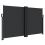 Black retractable side awning 140x600 cm by , Umbrellas - Ref: Foro24-4004609, Price: 120,07 €, Discount: %
