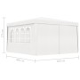 Professionelles Partyzelt mit weißen Wänden 90 g/m² 4x4 m von vidaXL, Zelte und Pavillons - Ref: Foro24-48525, Preis: 123,35 ...