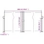 Schwarze einziehbare Seitenmarkise 140x600 cm von , Sonnenschirme - Ref: Foro24-4004609, Preis: 127,12 €, Rabatt: %