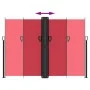 Red retractable side awning 180x600 cm by , Umbrellas - Ref: Foro24-4004642, Price: 139,38 €, Discount: %