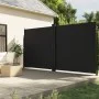 Black retractable side awning 200x600 cm by , Umbrellas - Ref: Foro24-4004654, Price: 157,26 €, Discount: %