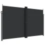 Black retractable side awning 200x600 cm by , Umbrellas - Ref: Foro24-4004654, Price: 157,26 €, Discount: %