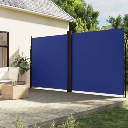 Blaue einziehbare Seitenmarkise 200x600 cm von , Sonnenschirme - Ref: Foro24-4004656, Preis: 153,02 €, Rabatt: %