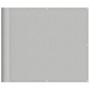 Pantalla de balcón 100% poliéster Oxford gris claro 90x600 cm