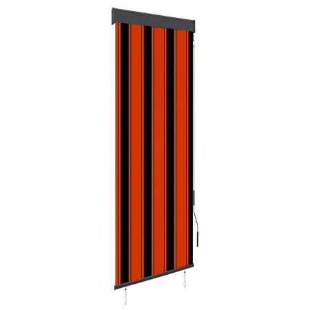 Estor enrollable de exterior naranja y marrón 60x250 cm de vidaXL, Persianas y estores - Ref: Foro24-145948, Precio: 31,74 €,...