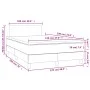 Box spring bed with mattress and LED white synthetic leather 120x190 cm by , Beds and slatted bases - Ref: Foro24-3270124, Pr...