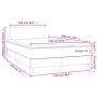 Boxspringbett mit Matratze und LED-weißem Kunstleder 120x190 cm von , Betten und Lattenroste - Ref: Foro24-3270124, Preis: 42...