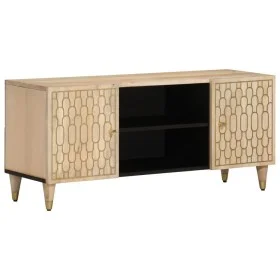 TV-Schrank aus massivem Mangoholz, 105 x 33 x 46 cm von , TV-Möbel - Ref: Foro24-358248, Preis: 112,78 €, Rabatt: %
