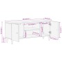 TV-Schrank aus massivem Mangoholz, 105 x 33 x 46 cm von , TV-Möbel - Ref: Foro24-358248, Preis: 114,56 €, Rabatt: %