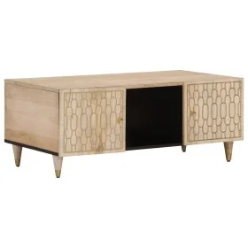 Solid mango wood coffee table 100x54x40 cm by , Coffee table - Ref: Foro24-358260, Price: 86,13 €, Discount: %