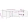 Solid mango wood coffee table 100x54x40 cm by , Coffee table - Ref: Foro24-358260, Price: 86,13 €, Discount: %